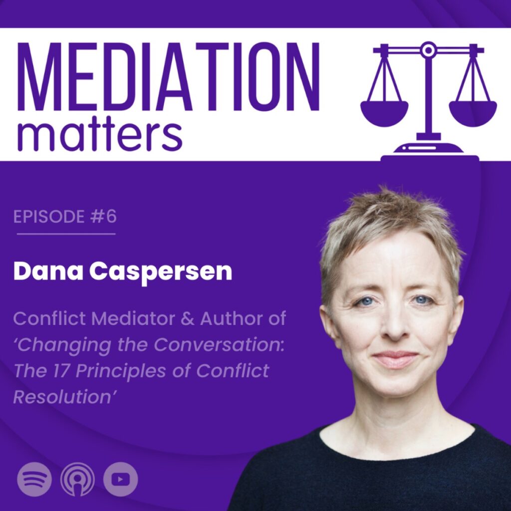 Image of Dana Caspersen on the Mediation Matters Podcast